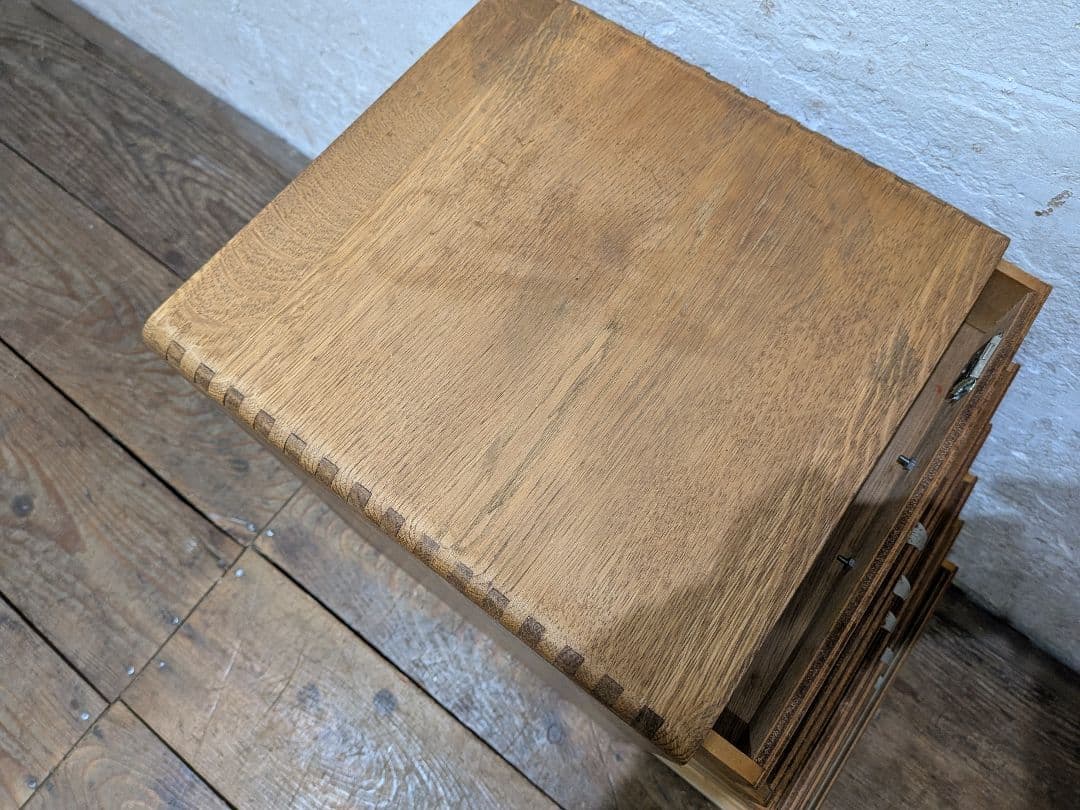 1100 ビンテージ　収納6杯　小引き出し　チェスト　書類ケース　レトロ　古家具