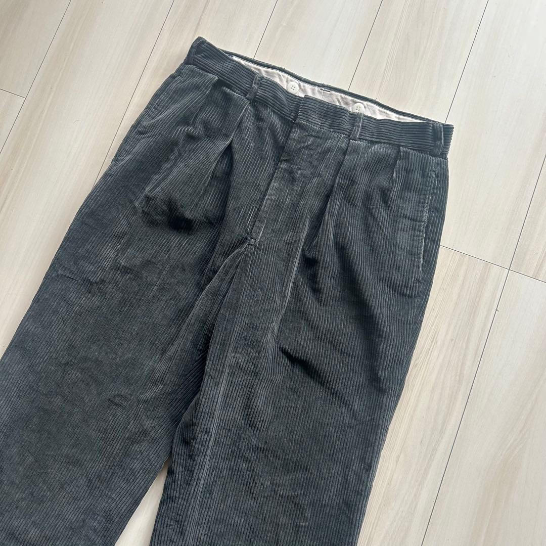 -90s ブルックスブラザーズ ブラックコーデュロイパンツ USA製 32×30