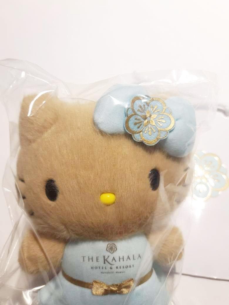 ハワイ限定　日焼け キティちゃん　ぬいぐるみ　カハラホテル ロゴ入り