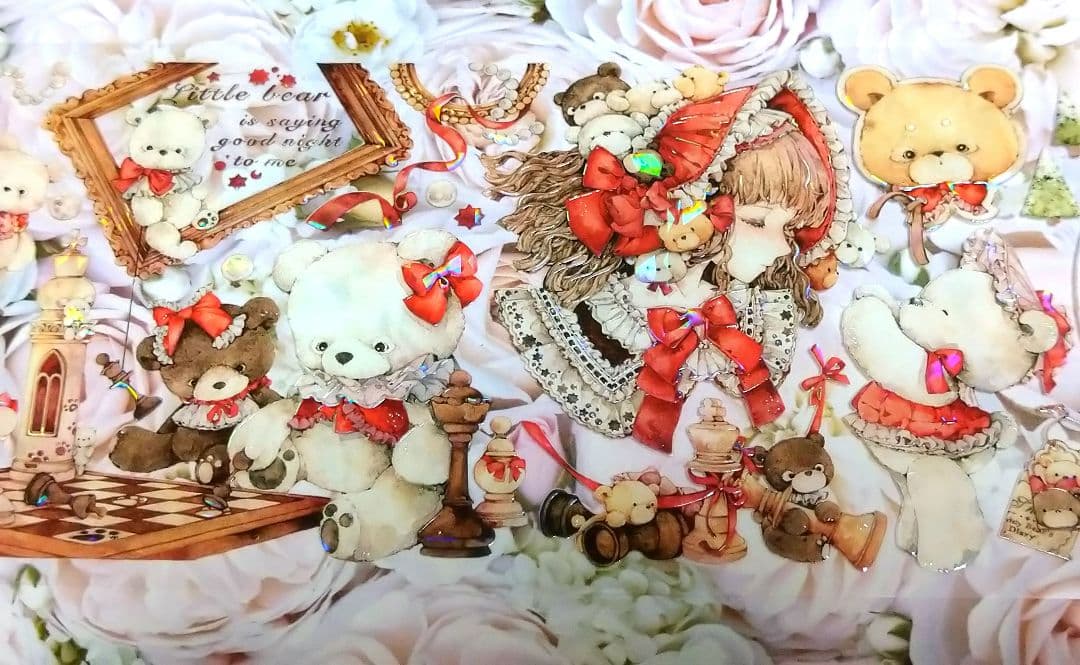 J369＃专属熊熊(贝壳光)shine切り売り海外人物マステ女の子