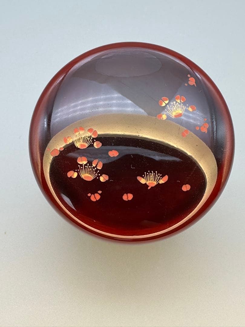 茶道具　棗　古今菁峰　沈金梅棗