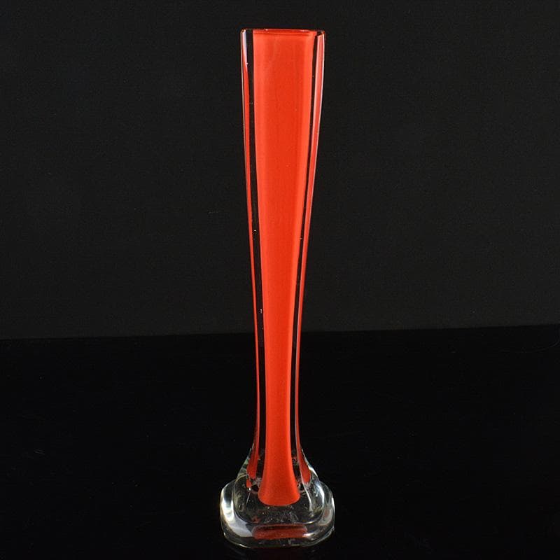 工芸ガラス　岩田ルリ　一輪挿　花器　花瓶　M　R6686