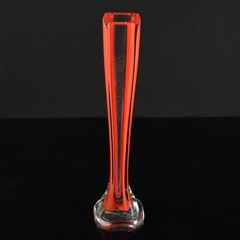 工芸ガラス　岩田ルリ　一輪挿　花器　花瓶　M　R6686