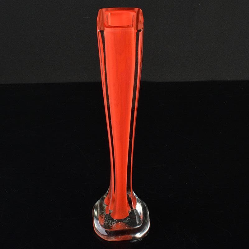 工芸ガラス　岩田ルリ　一輪挿　花器　花瓶　M　R6686