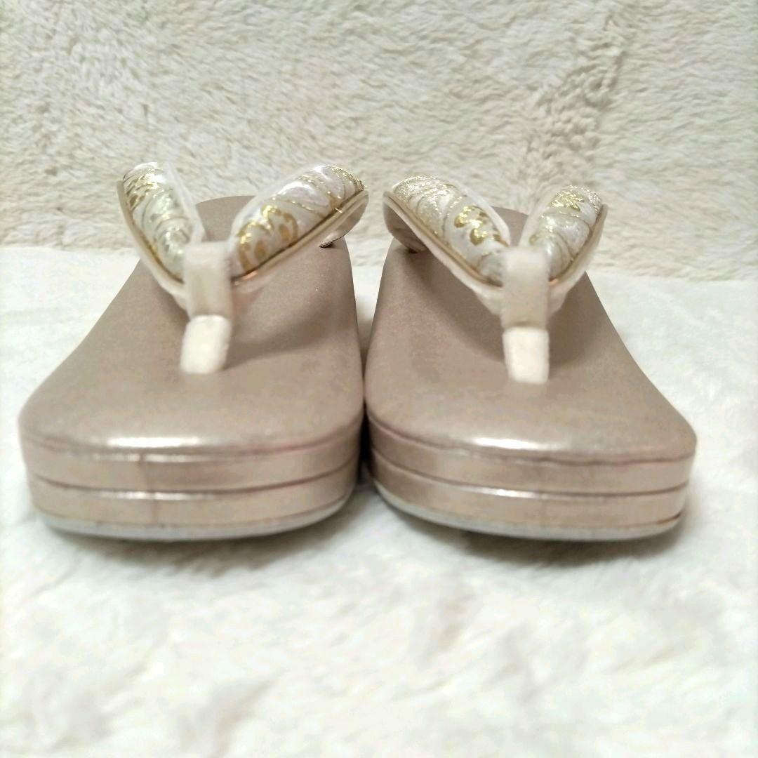 【新品タグ付き】フォーマル 礼装用 草履 バッグ セット 七宝柄 正絹 西陣織