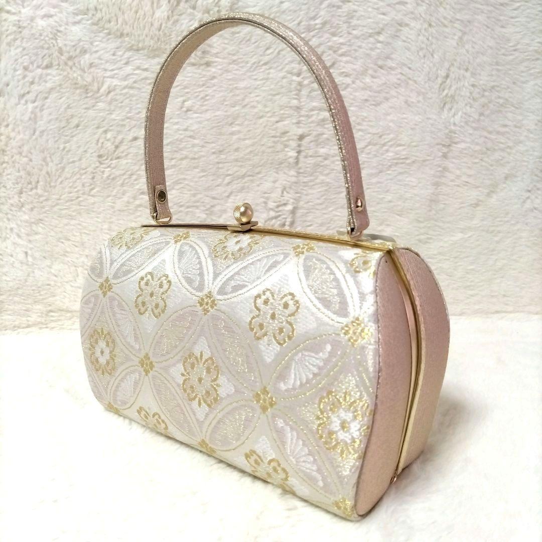 【新品タグ付き】フォーマル 礼装用 草履 バッグ セット 七宝柄 正絹 西陣織