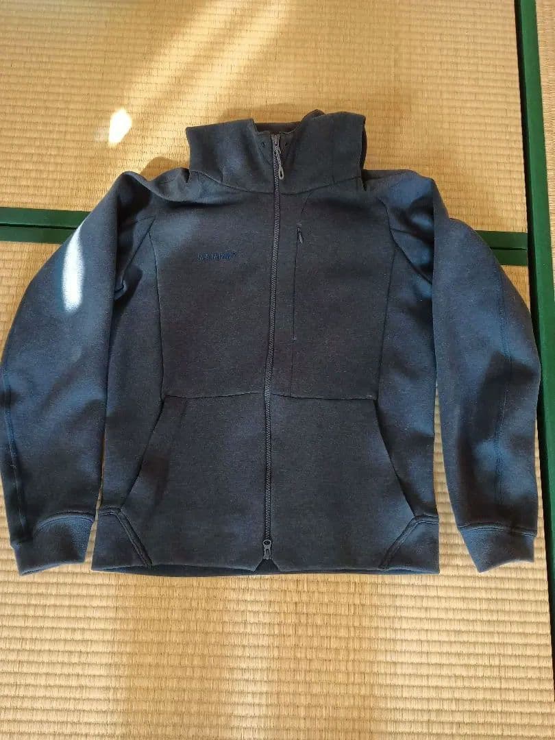 MAMMUT フルジップ フード付きジャケット XL ダークグレー
