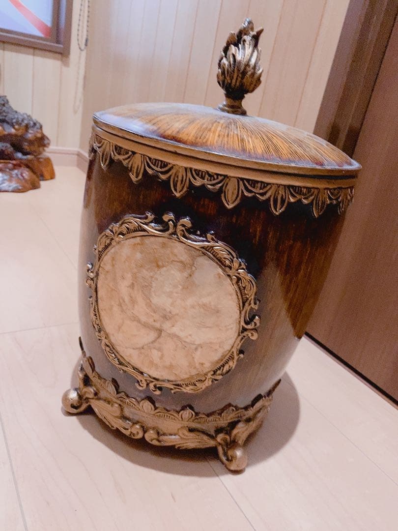 アンティーク 木製収納ボックス 大きめサイズ