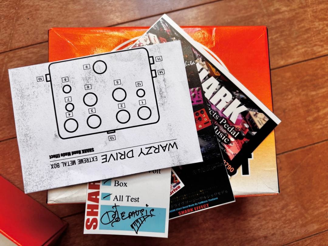 動作確SHARK WARZY DRIVE ギター　エフェクター