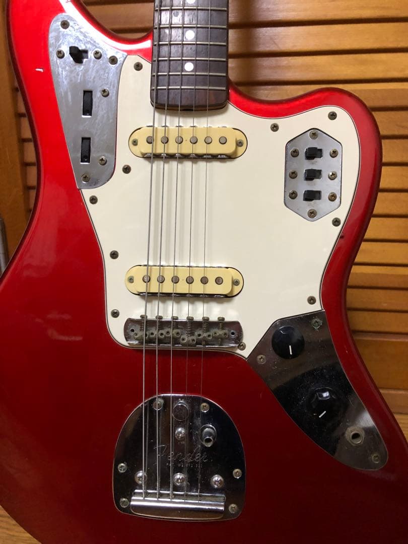 97年製　Fender Jaguar レッドエレキギター　ジャンク