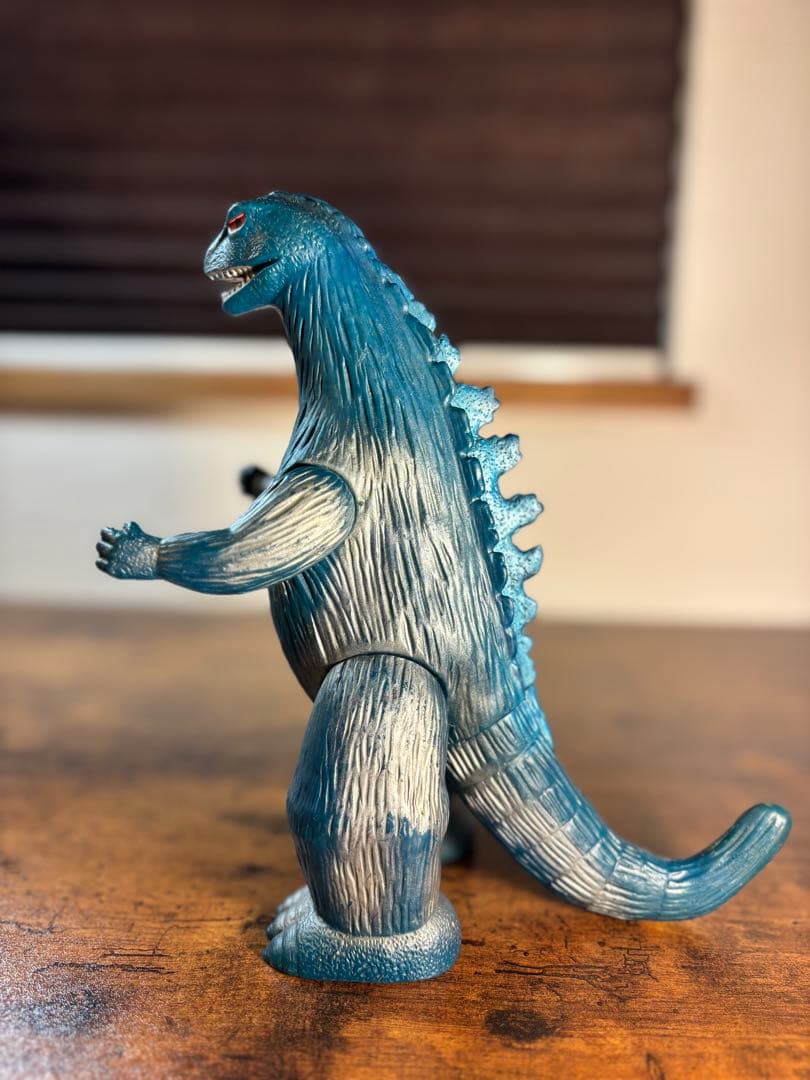 ブルマァク　ゴジラ　当時物　ソフビ　スタンダードサイズ　美品　シルバー多め