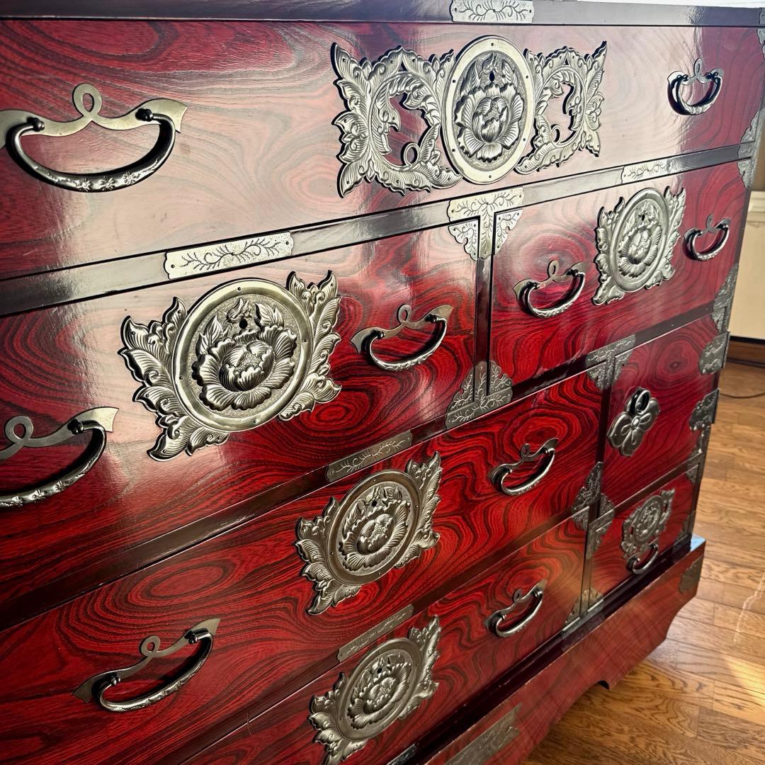 仙台箪笥　船箪笥　木製箪笥