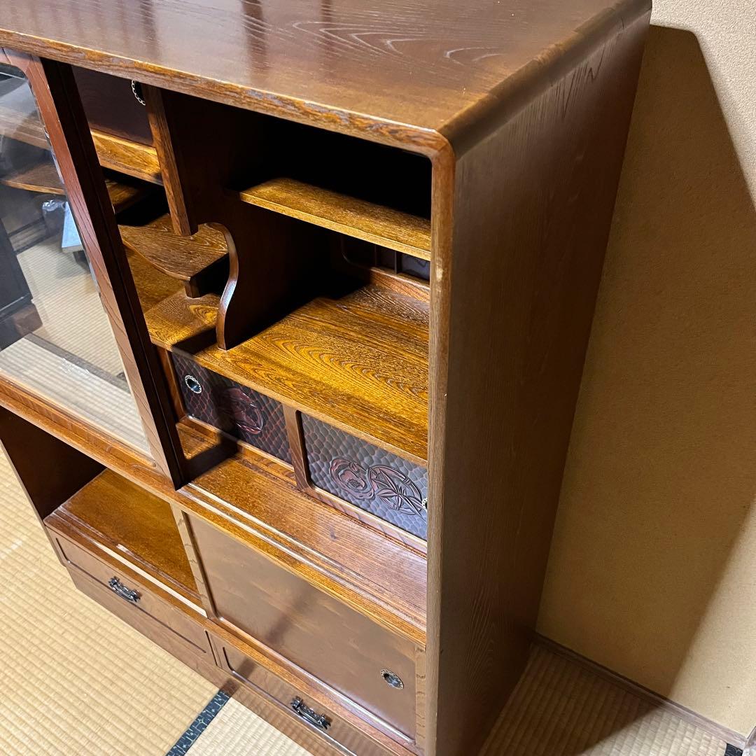 水屋箪笥 和箪笥 茶箪笥戸棚 昭和レトロ