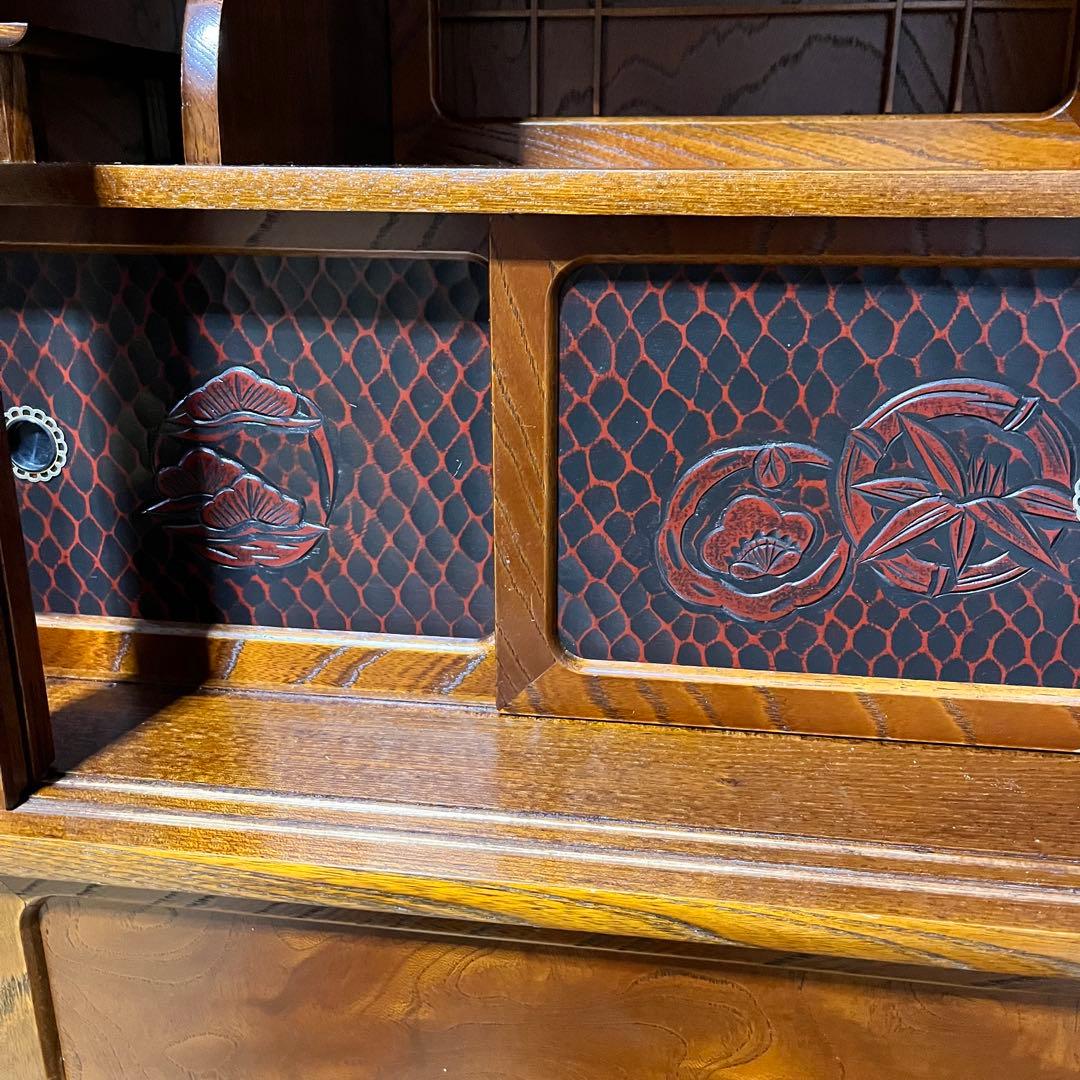 水屋箪笥 和箪笥 茶箪笥戸棚 昭和レトロ