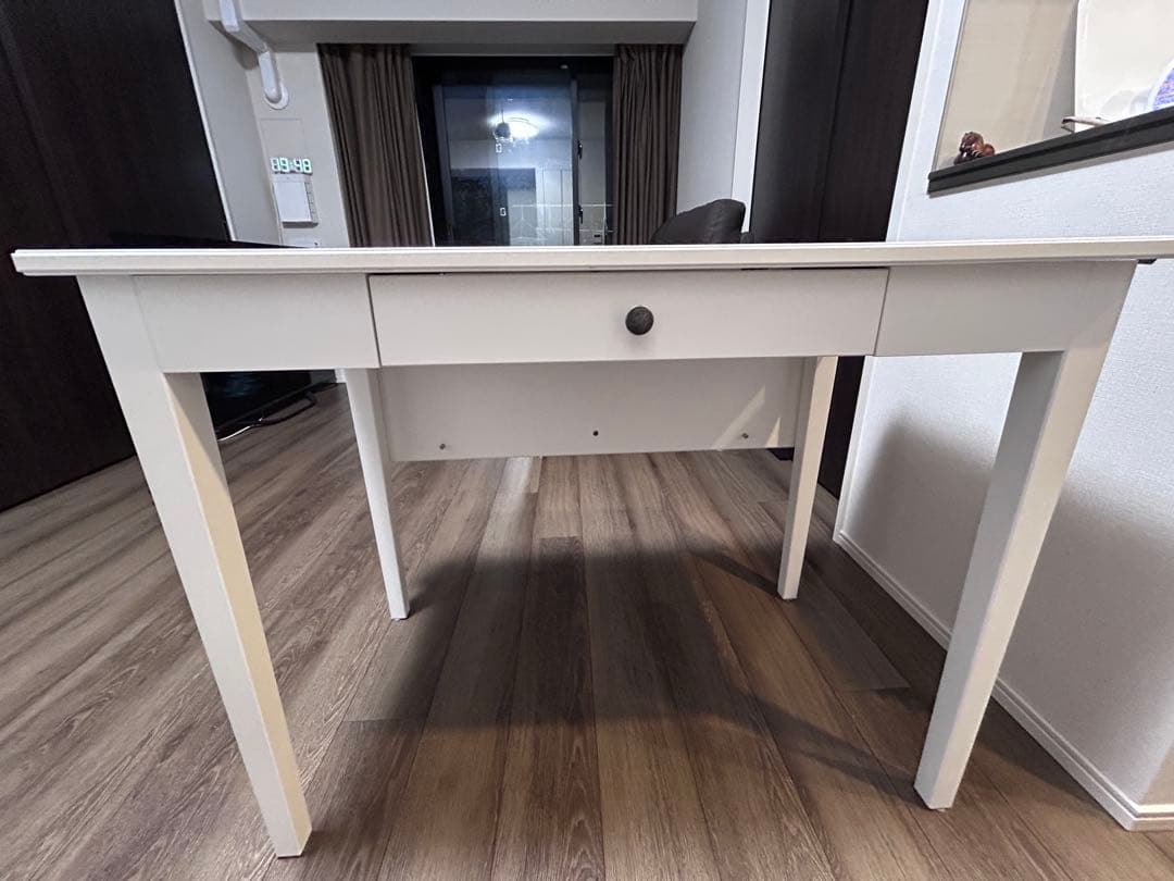 IDANÄS イダネス ドロップリーフテーブル, ホワイト 送料込み