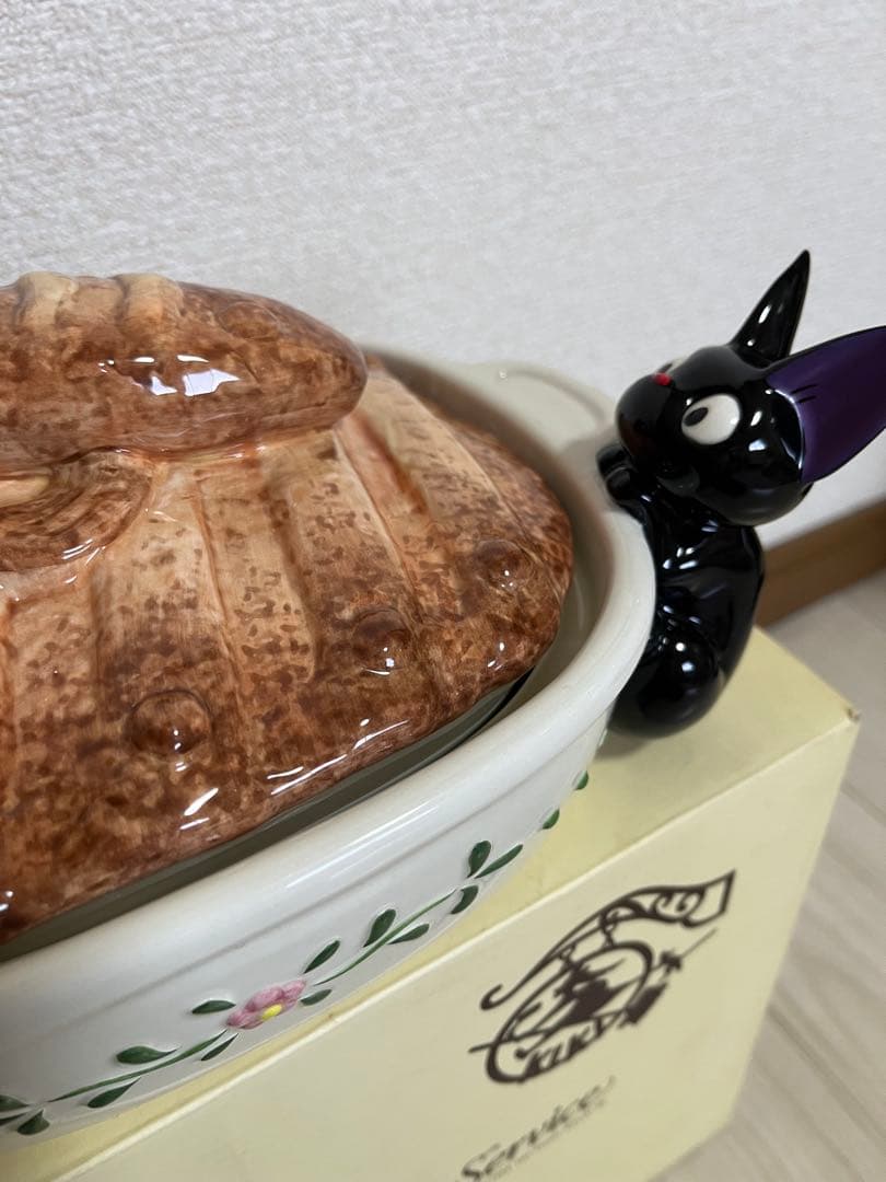 魔女の宅配便 ジジ ニシンのパイ　クッキージャー　未使用　陶器製　箱あり　キキ
