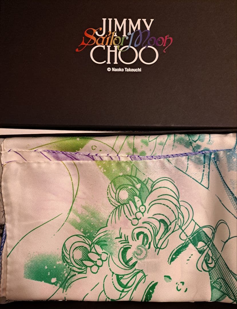 新品 セーラームーン JIMMY CHOO コラボ シルク スカーフ マルチ
