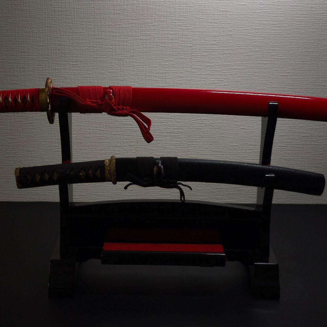 刀掛台　二本掛　組み立て式　横2本　掛け用 刀掛け　美術刀