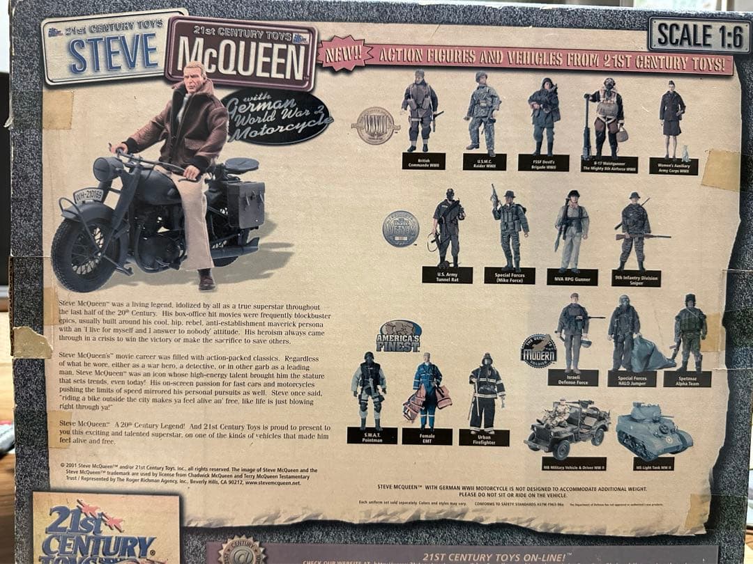 【ジャンク】 スティーブ・マックイーン 映画 大脱走　フィギュア