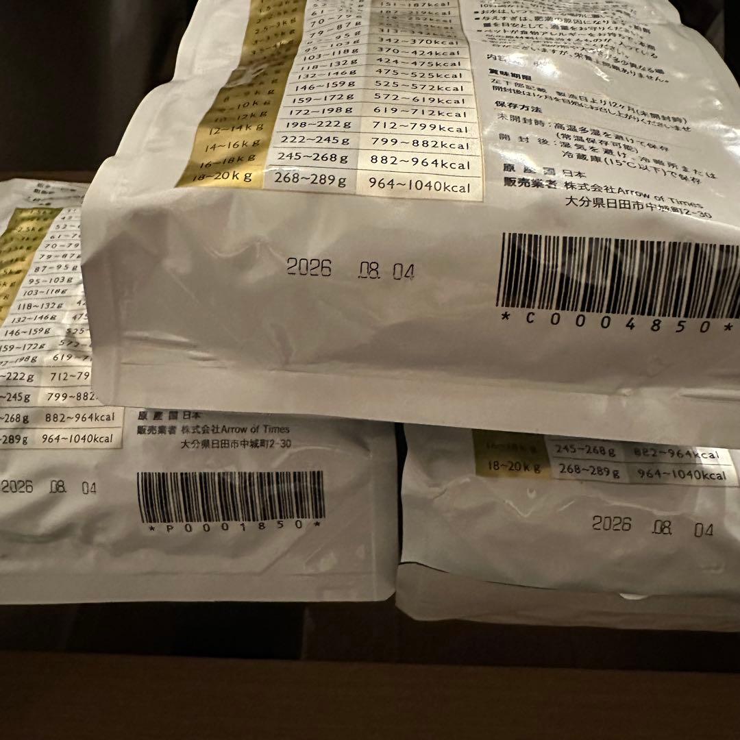 ☆即発送☆PELTHIA ペルシア ドッグフード ３袋