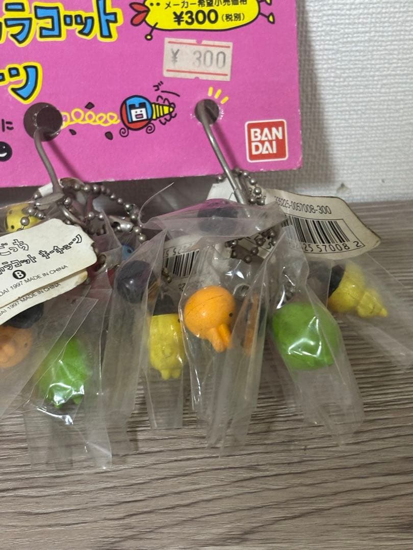 たまごっちバンダイ トリプルキャラコットキーチェーン 1997年製ヴィンテージ品