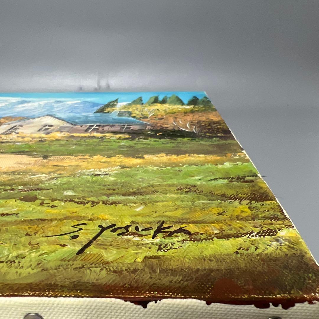 絵画　オーストラリア風景　吉岡貞夫　額縁付き