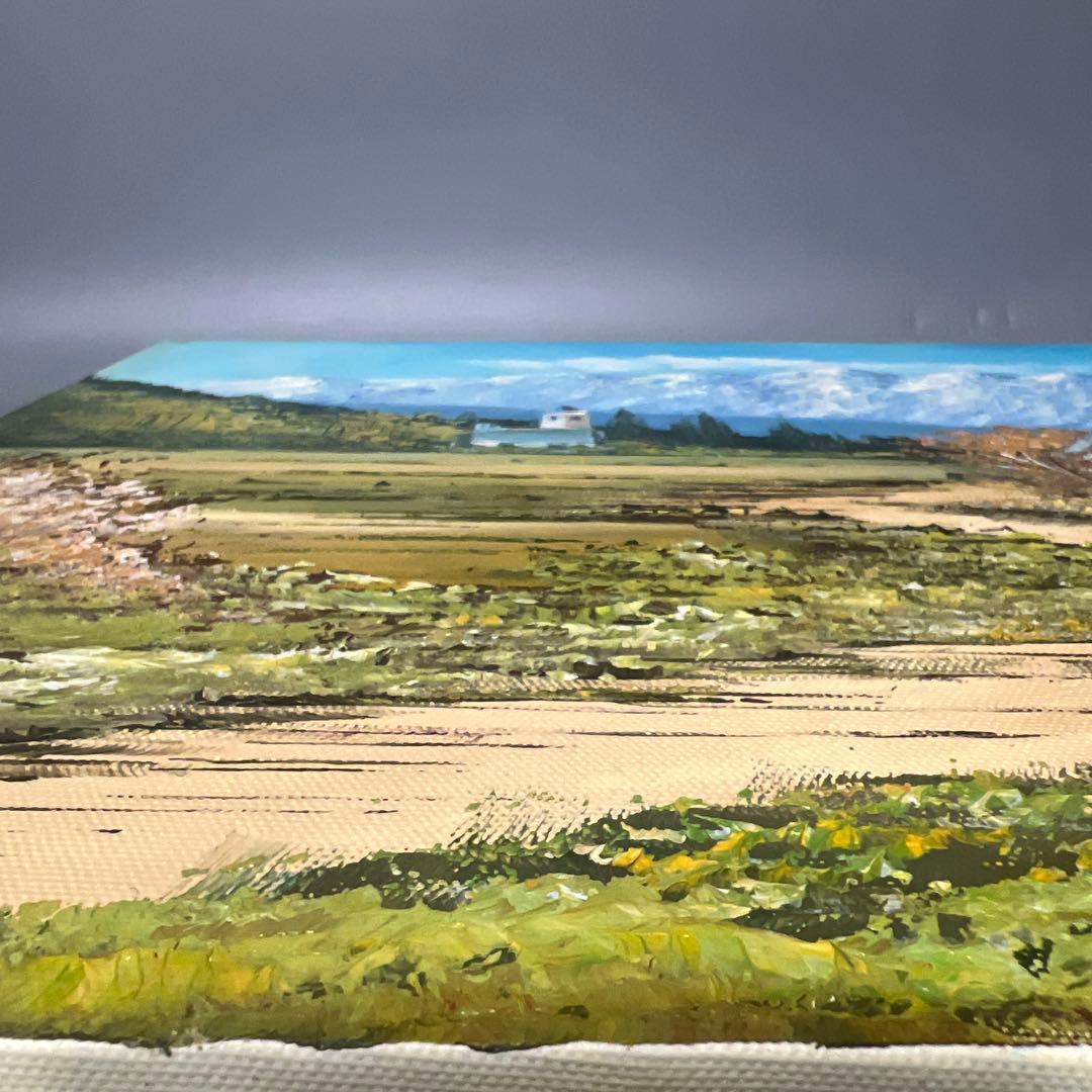 絵画　オーストラリア風景　吉岡貞夫　額縁付き