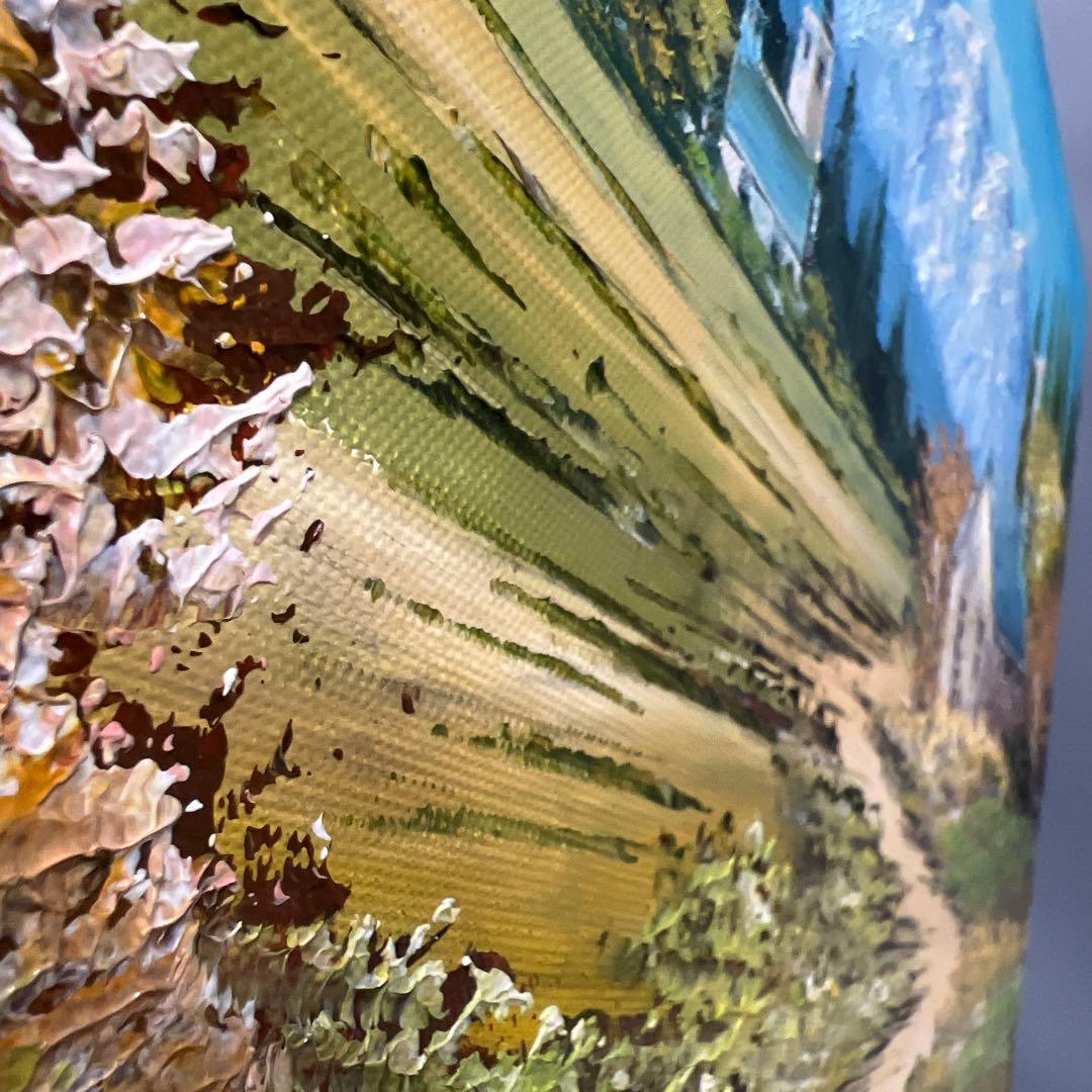 絵画　オーストラリア風景　吉岡貞夫　額縁付き