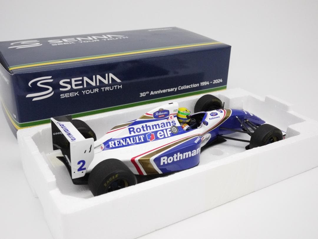 ナマズ1/18 ウィリアムズ FW16 ウェザリング Rothmansセナ