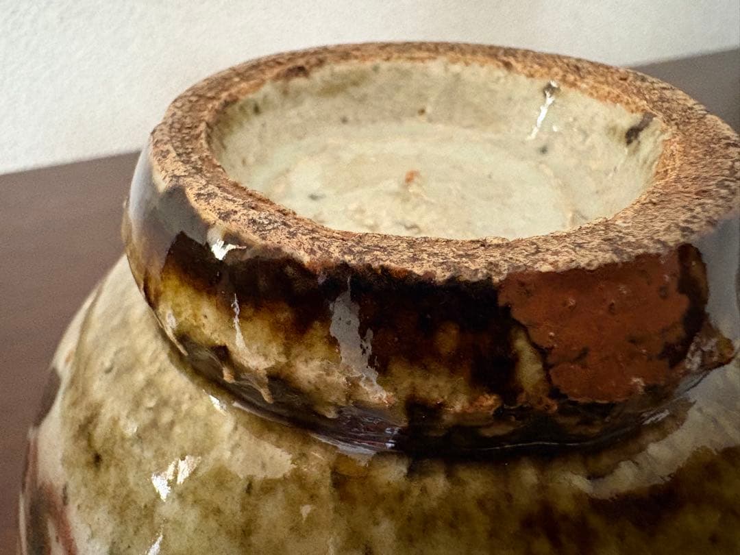 民藝美 溢れる 茶碗　河井武一？陶芸 陶器 民藝 工藝 骨董 和骨董