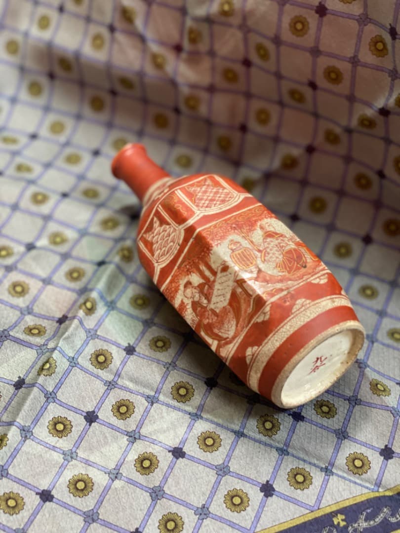 古九谷　九谷焼　赤絵　浅井一毫　旭山　庄三　アンティーク九谷焼