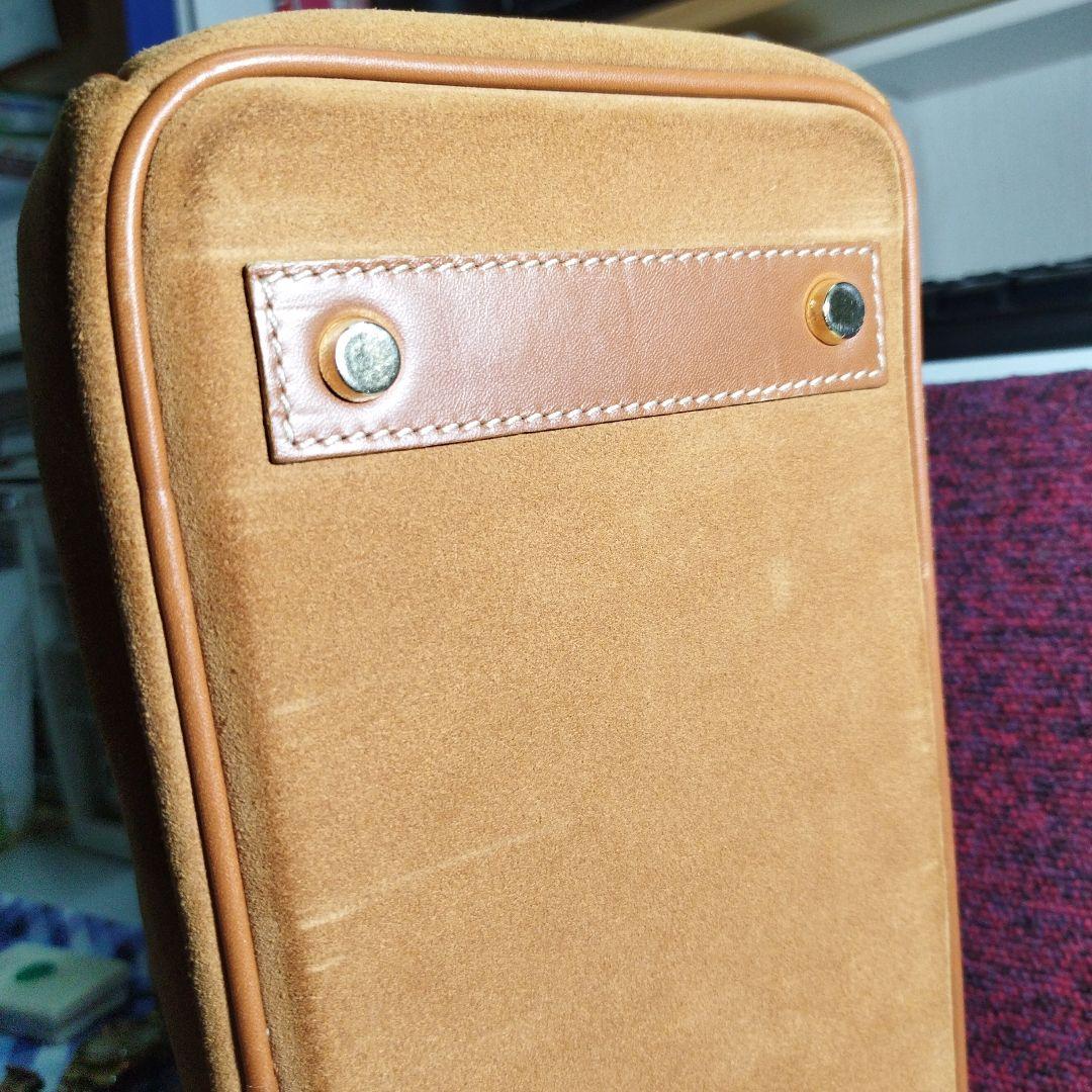 激レア　HIGH-CLASS キャメル スエード バッグ　現状販売　横幅30cm