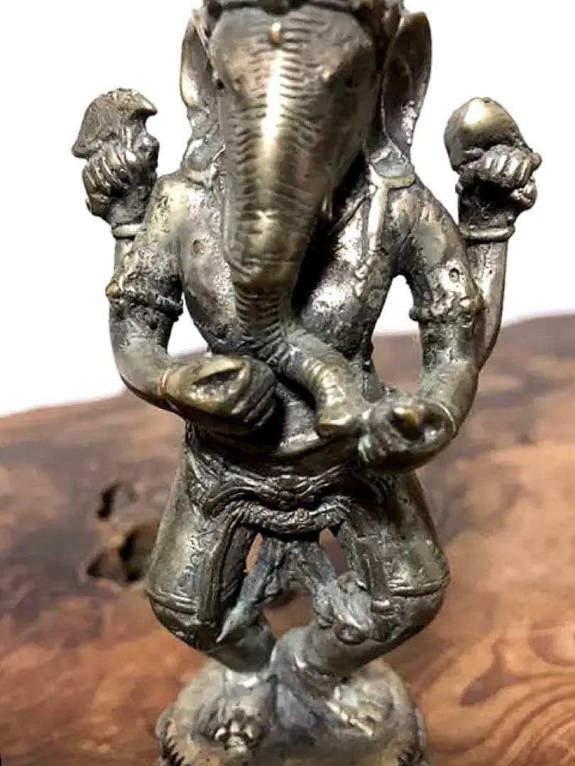 仏教美術 ガネーシャ 白銅製 仏像