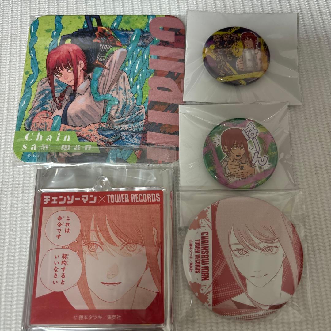 チェンソーマン　マキマ　名場面アクリルキーホルダー タワレコ　缶バッジ　プチ