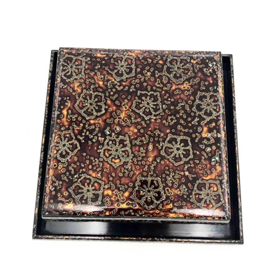 若狭塗　漆塗　台付　菓子器　重箱　漆器