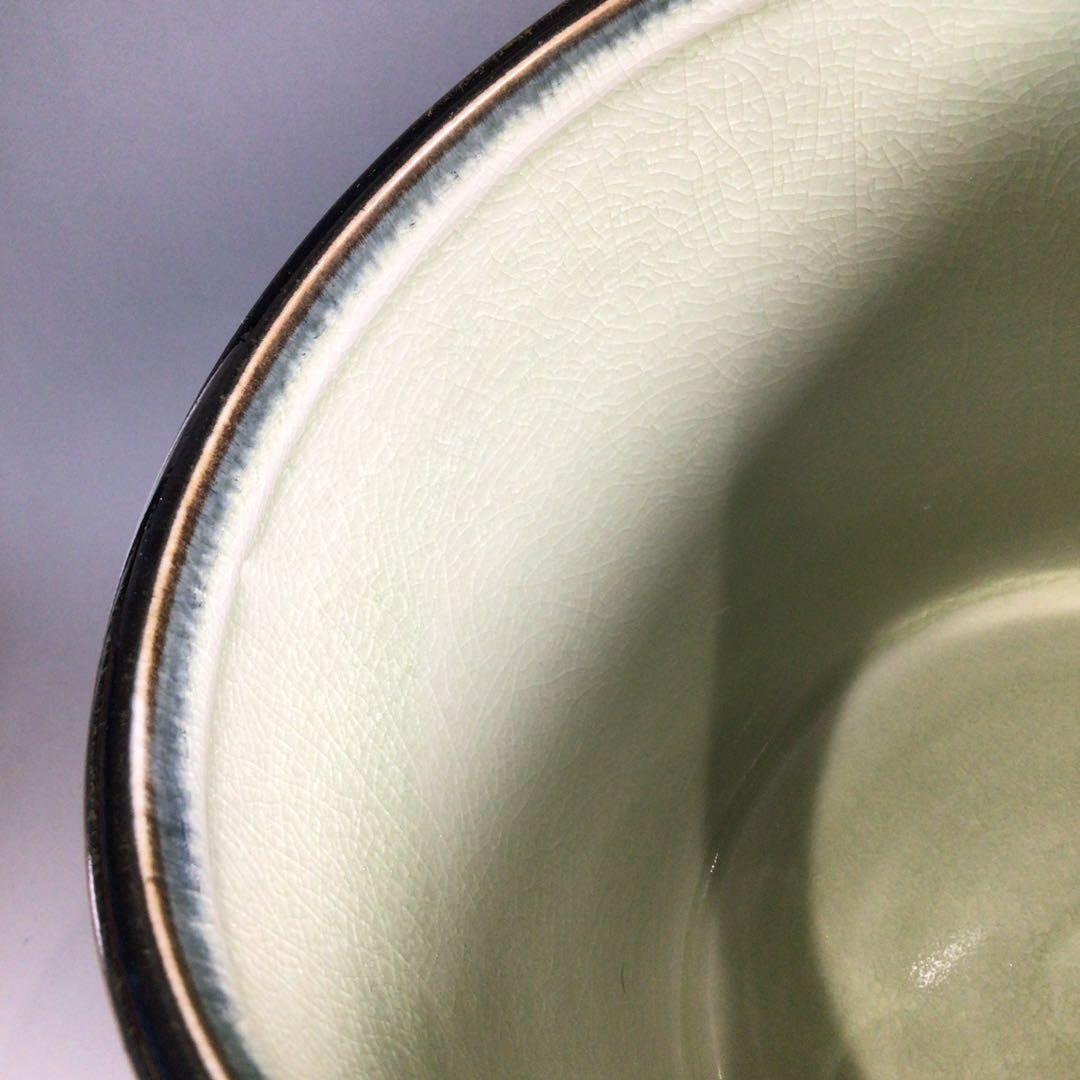 Ｐ６８７　水指　『加藤陽山造』『御深井』『一重口水指』　共箱　茶道具