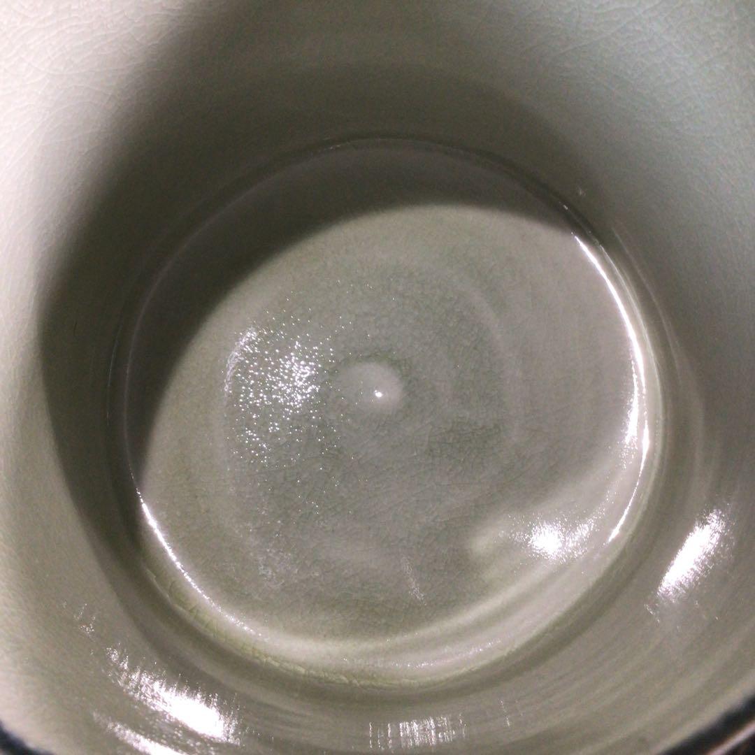 Ｐ６８７　水指　『加藤陽山造』『御深井』『一重口水指』　共箱　茶道具