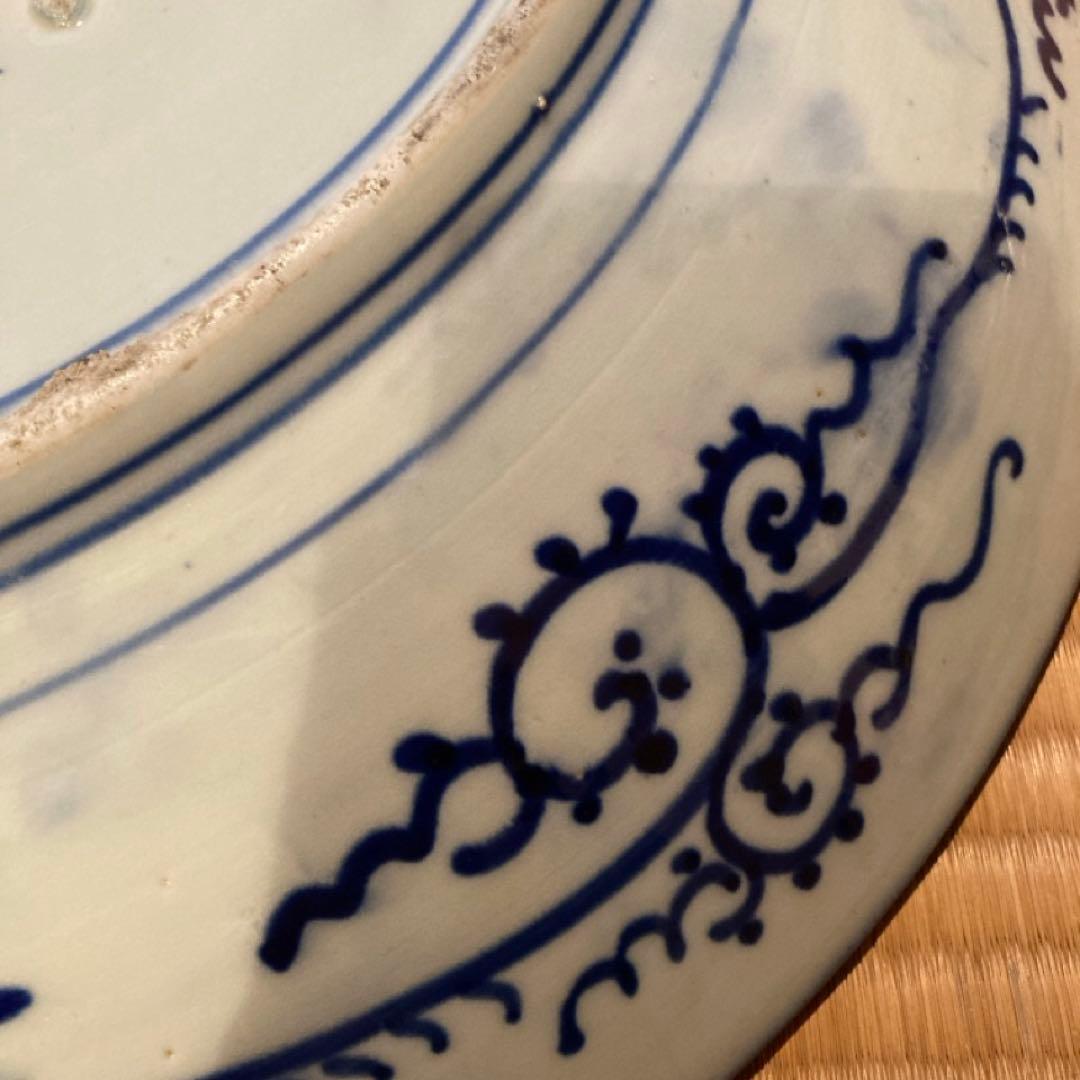 微塵唐草　大皿　尺5寸