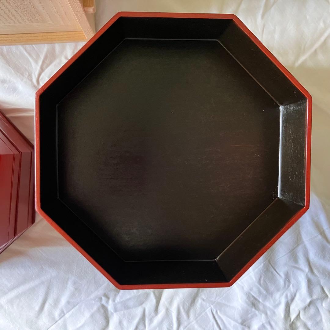 象彦 茶道具 縁高 五段重 八角 雁