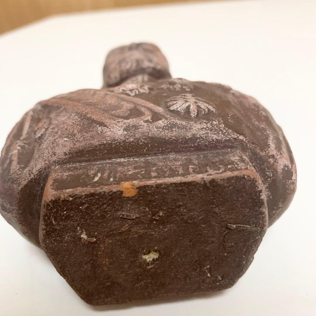 ☆匿名配送 軍人 胸像 レトロインテリア ブラウン ヴィンテージ アンティーク風