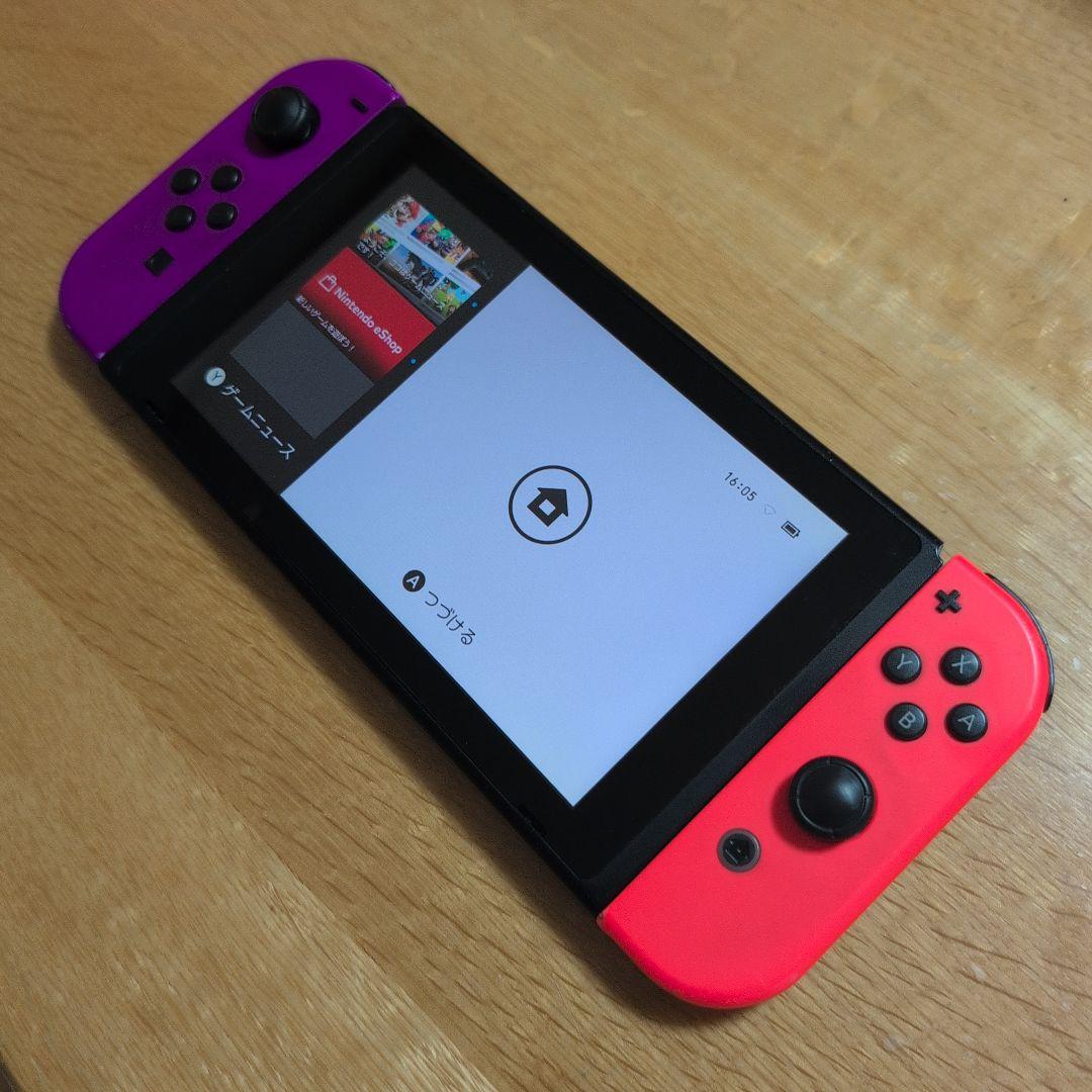 Nintendo Switch 本体 紫と赤のジョイコン　（注）ジャンク