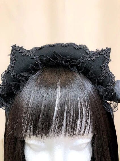 ヘアアクセサリー CAT EAR MINI BONNET / MAJOH