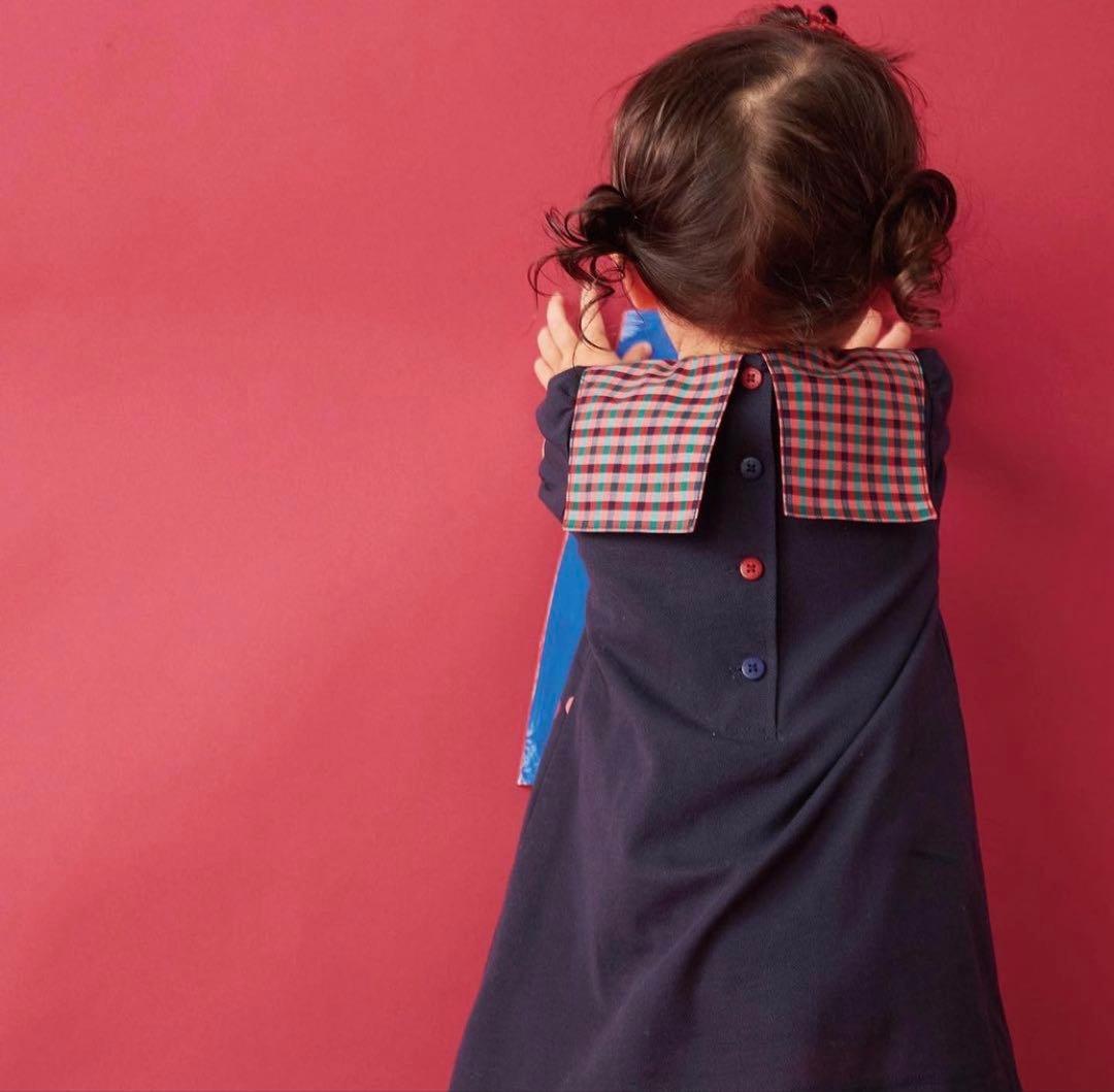 ファミリア　半袖　セーラーワンピース＋ボトムスセット　80サイズ