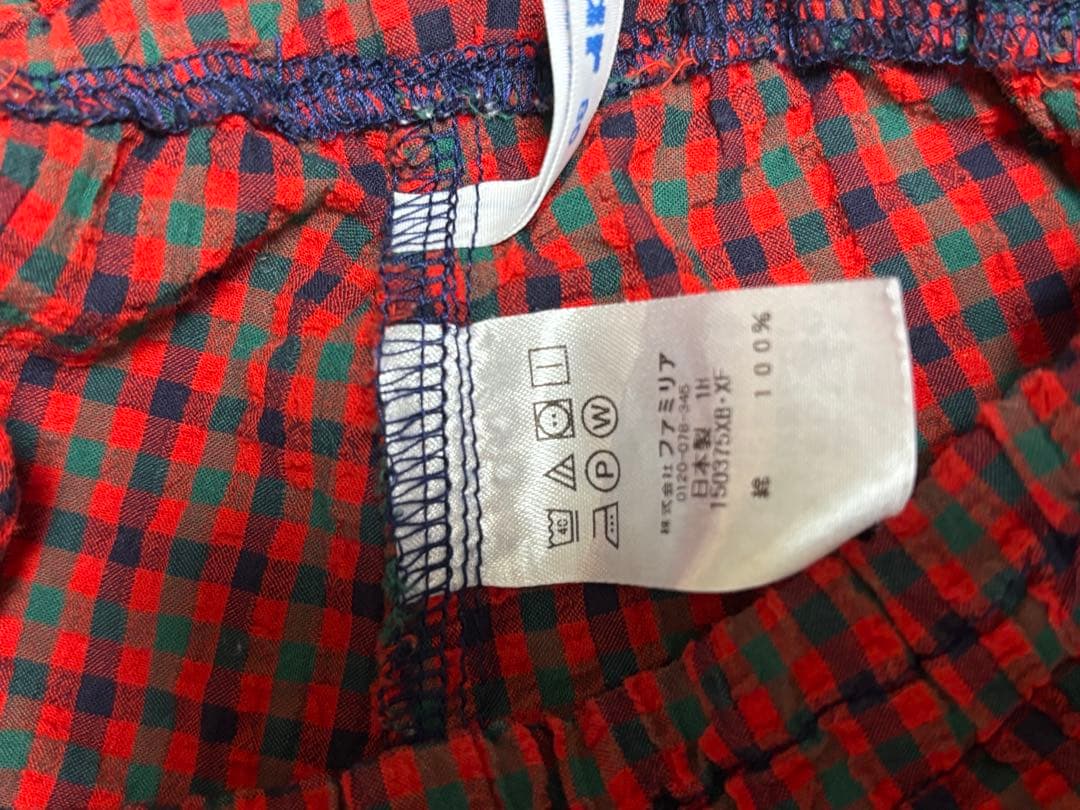 ファミリア　半袖　セーラーワンピース＋ボトムスセット　80サイズ