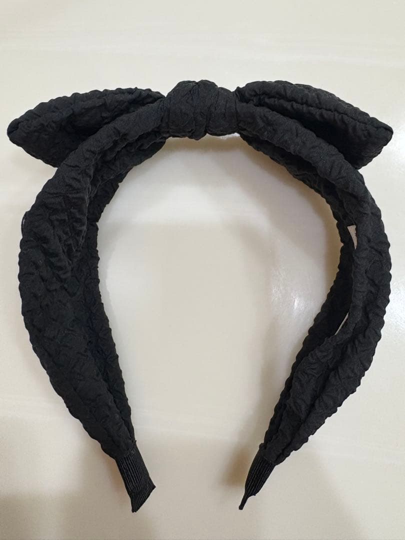 PRADA ブラック リボンヘアバンド