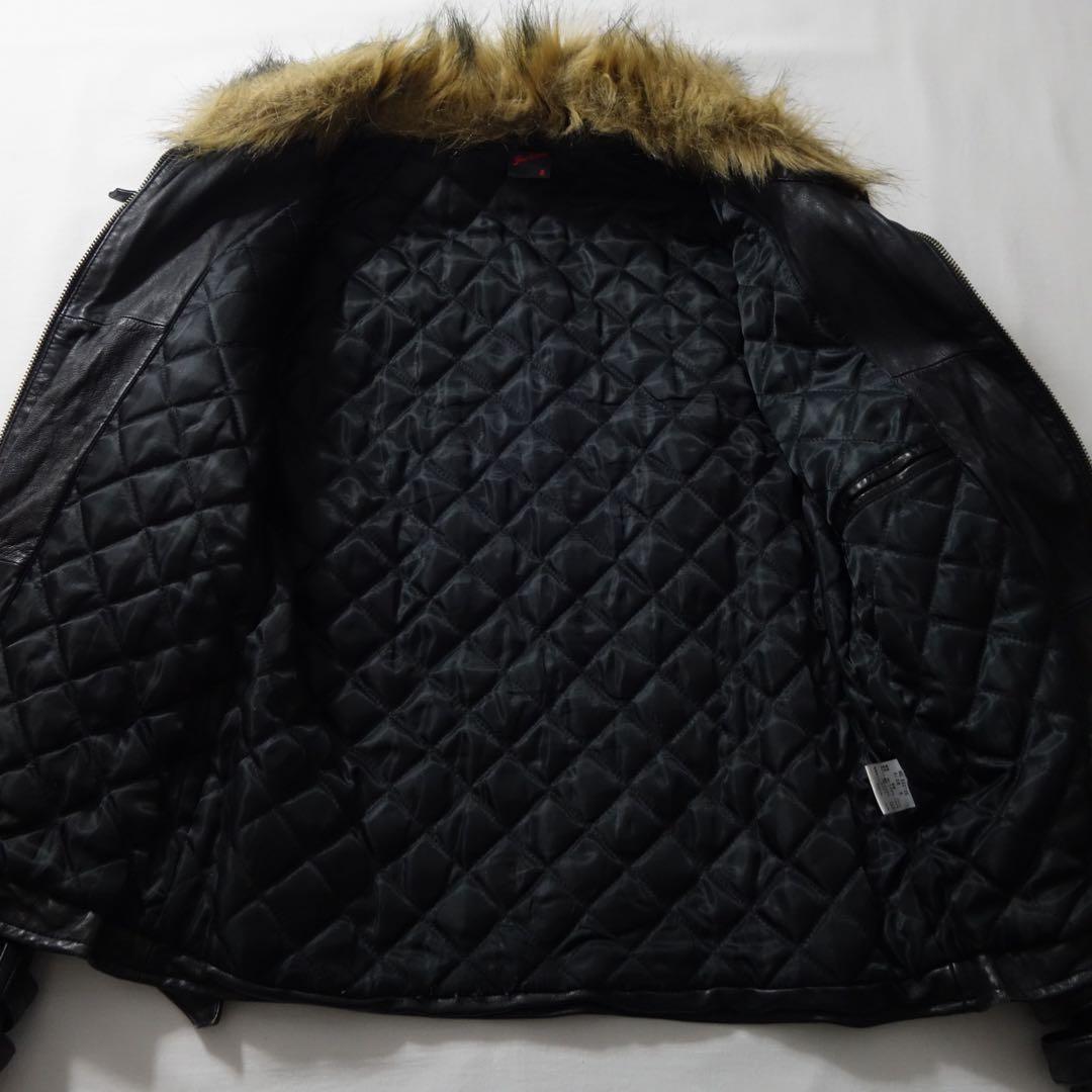 ジャケット・アウター 00s Jackrose Fur Leather Riders Jacket