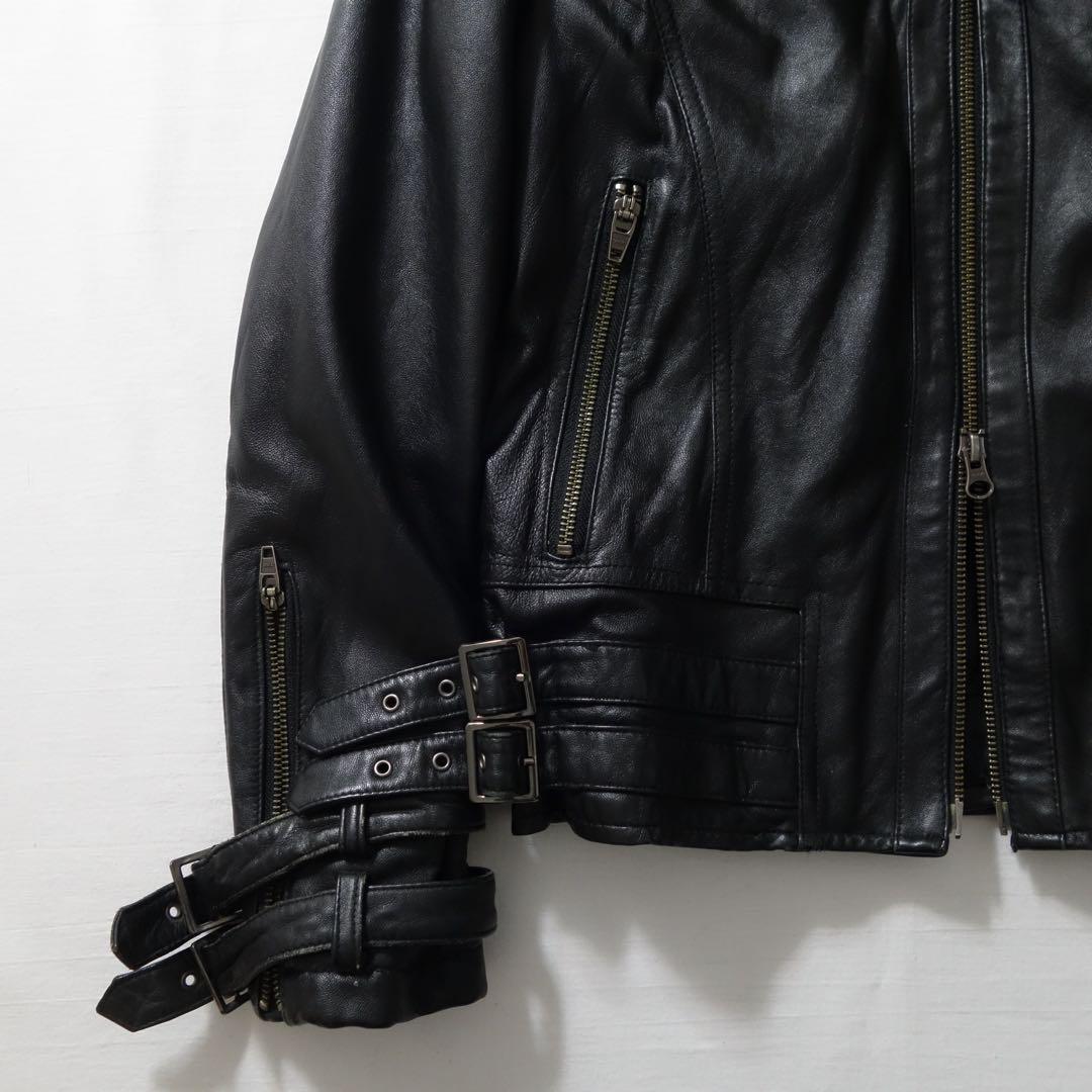 ジャケット・アウター 00s Jackrose Fur Leather Riders Jacket