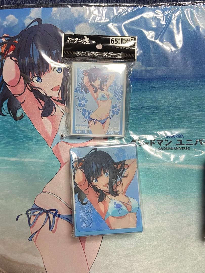 グリッドマンユニバース 宝多六花 新条アカネ ラバーマット カーテン魂　c104