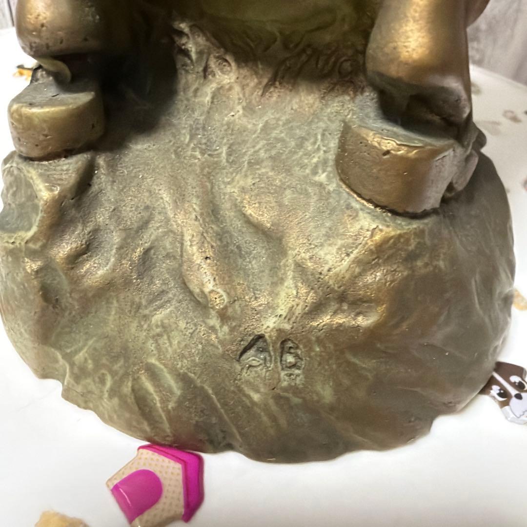 アンティーク風　ブロン ズ調 西洋女性像 置物