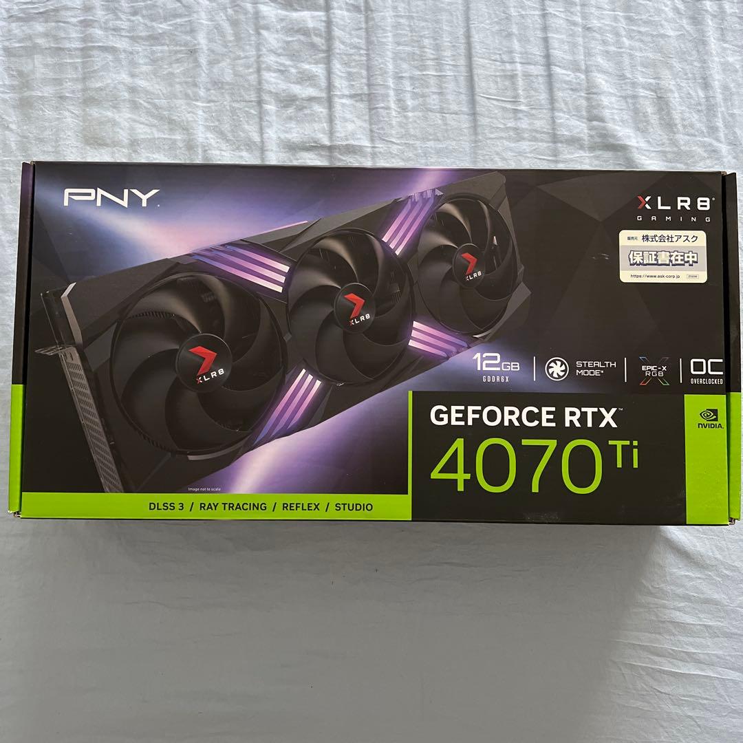 グラフィックボード・グラボ・ビデオカード RTX4070ti 12GB PNY